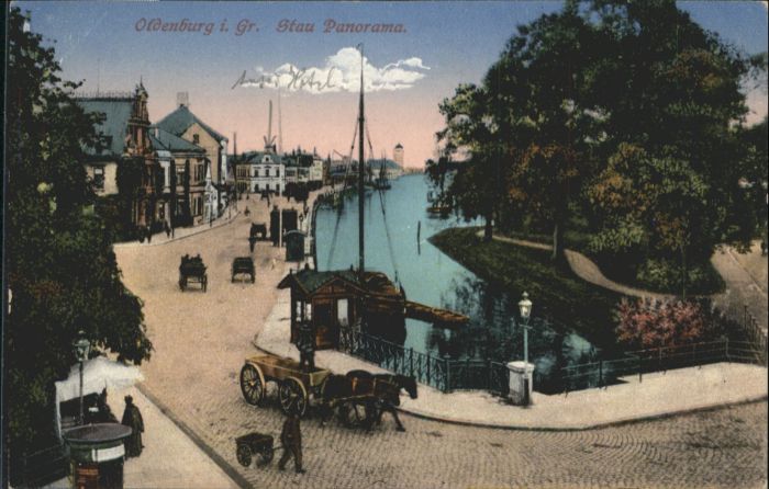 Oldenburg Niedersachsen Stau Panorama Kutsche