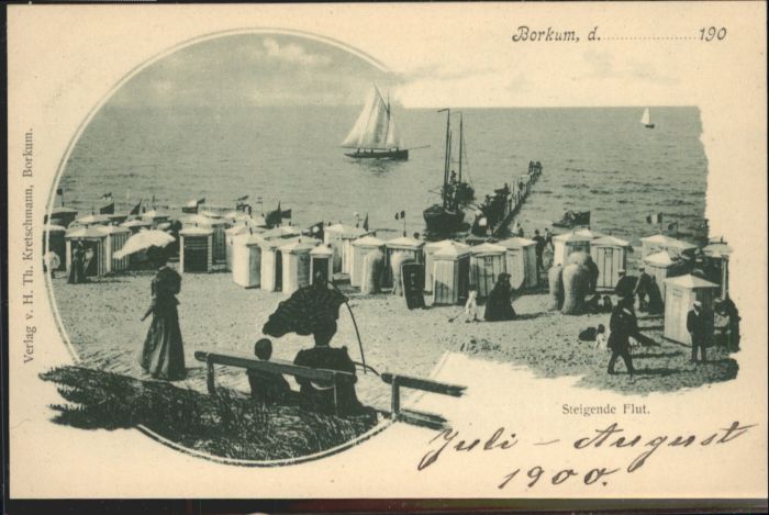 BORKUM Nordseebad Niedersachsen Strand