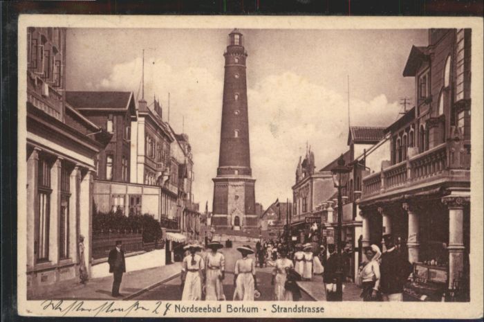Borkum Strandstrasse Leuchtturm