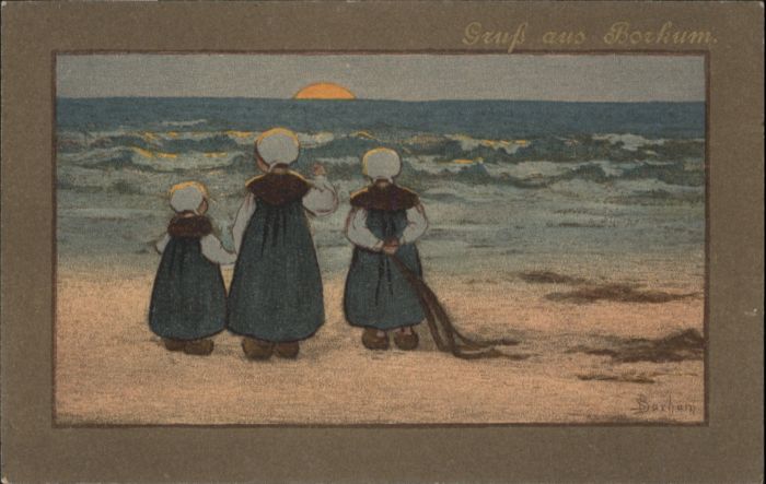 BORKUM Nordseebad Niedersachsen Kuenstler Barham