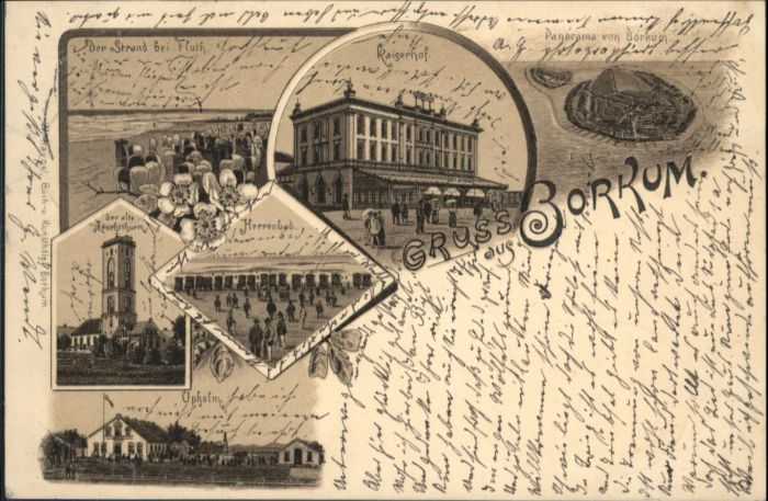 Borkum Herrenbad Leuchtturm Upholm Kaiserhof L