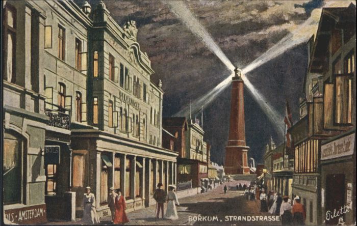 Borkum Strandstrasse Leuchtturm