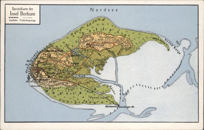 Borkum Spezialkarte