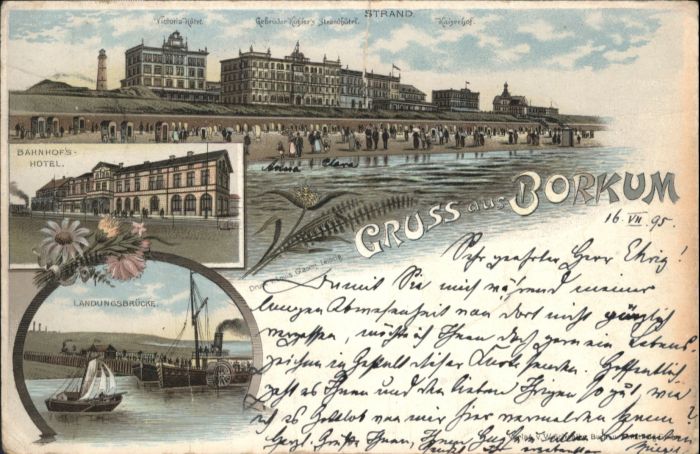 Borkum Bahnhofshotel Strand Kaiserhof Victoria