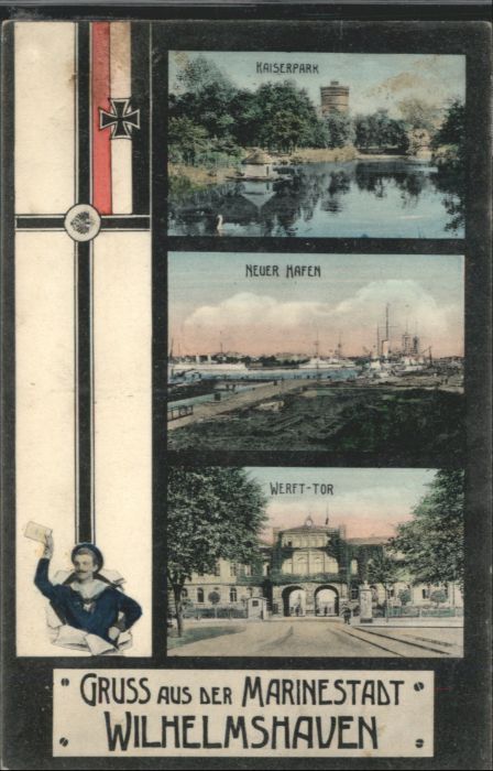 Wilhelmshaven Kaiserpark Hafen Werfttor Matrose
