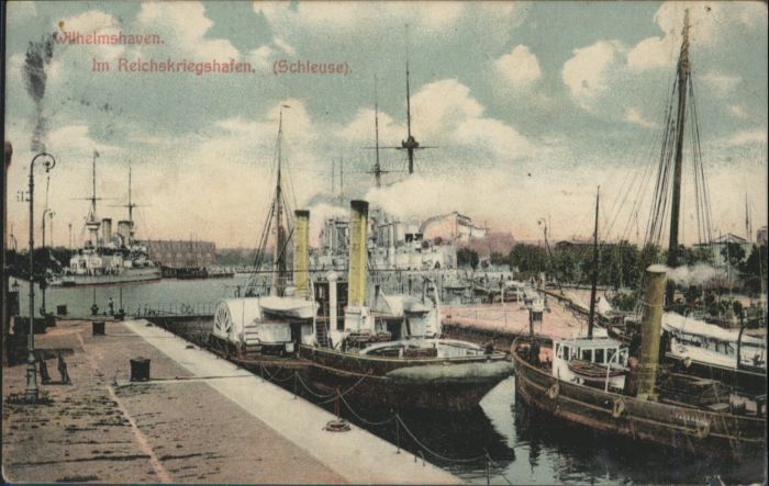 Wilhelmshaven  CITY Kriegshafen Kriegsschiff