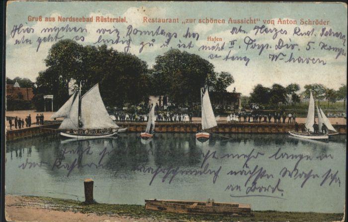 Ruestersiel estaurant zur schönen Aussicht Hafen x