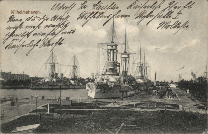 Wilhelmshaven  CITY Hafen Kriegsschiff