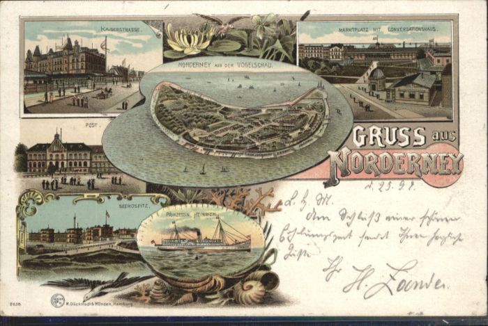 Norderney Nordseebad Norderney Kaiserstrasse Marktplatz Seeh