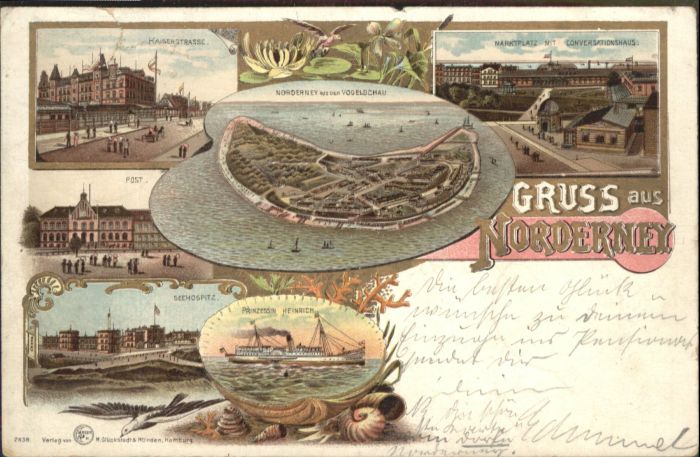 Norderney Nordseebad Norderney Kaiserstrasse Marktplatz Seeh