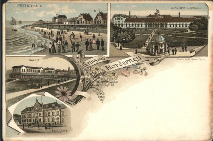 Norderney Nordseebad Norderney Bazar Weststrand Conversation