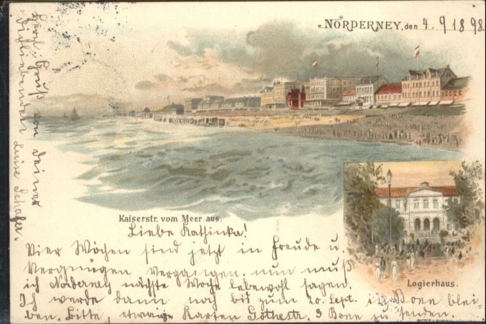 Norderney Nordseebad Norderney Logierhaus Kaiserstrasse