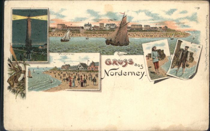 Norderney Nordseebad Norderney Weststrand Leuchtturm