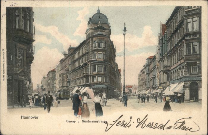 HANNOVER  CITY Strassenbahn Georgstrasse Nordmannstrasse