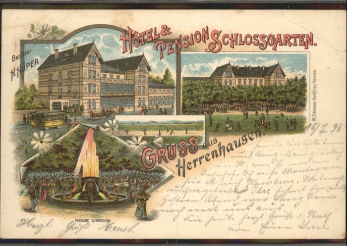 Herrenhausen Hannover Hotel Pension Schlossgarten