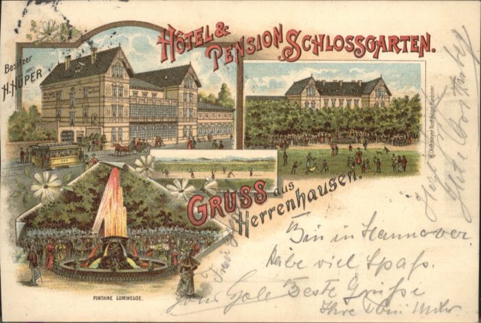 Herrenhausen Hannover Hotel Pension Schlossgarten