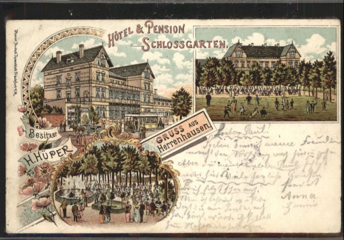 Herrenhausen Hannover Hotel Pension Schlossgarten