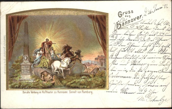 Hannover Vorhang Hoftheater Künstler Ramberg