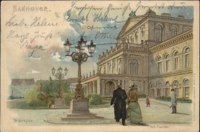 Hannover Hoftheater Künstler K. Ströse x