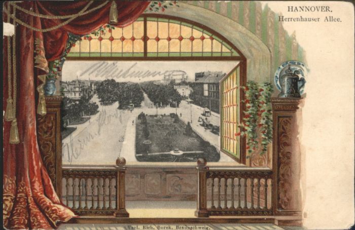 Hannover Herrenhäuser Allee Prägedruck x
