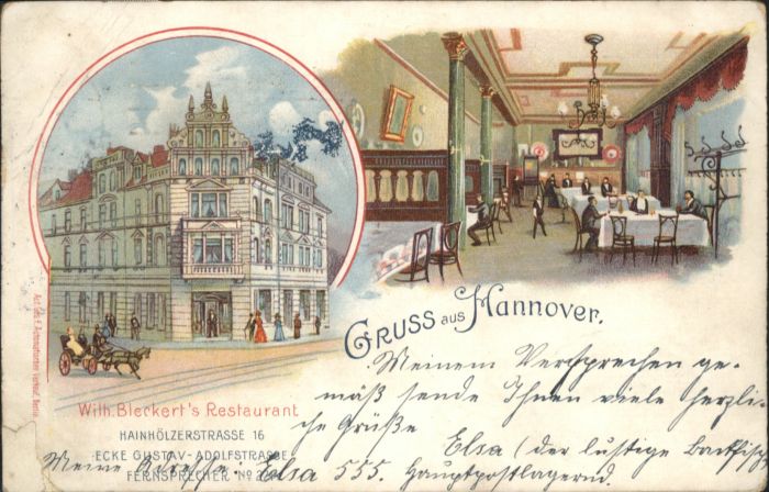 Hannover Restaurant Wilhelm Bleckert