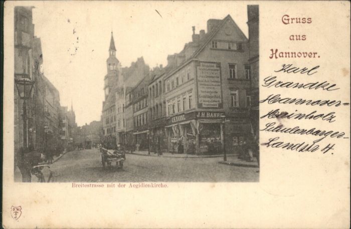 Hannover Breitestrasse Aegidienkirche