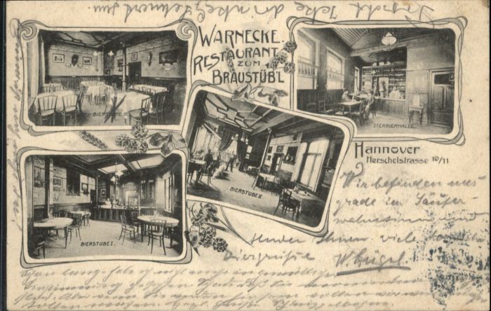 Hannover Warnecke Restaurant zum Braustübl