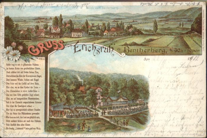 Hannover [Stempelabschlag] Erichsruh Bentherberg