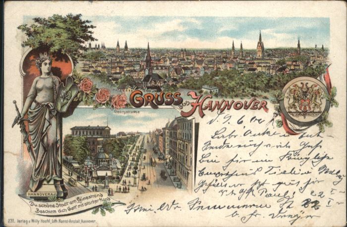 Hannover Georgstrasse Hannovera Wappen
