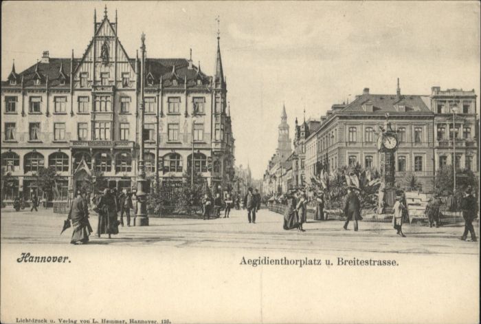 HANNOVER  CITY Aegidientorplatz Breitestrasse