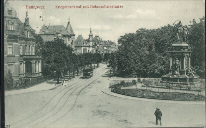 HANNOVER  CITY Kriegerdenkmal Hohenzollernstrasse