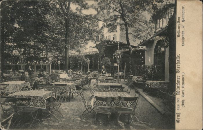 Hannover [Stempelabschlag] Münchner Bierhalle