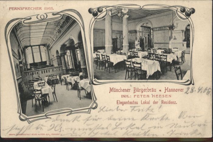 Hannover Münchner Bürgerbräu x