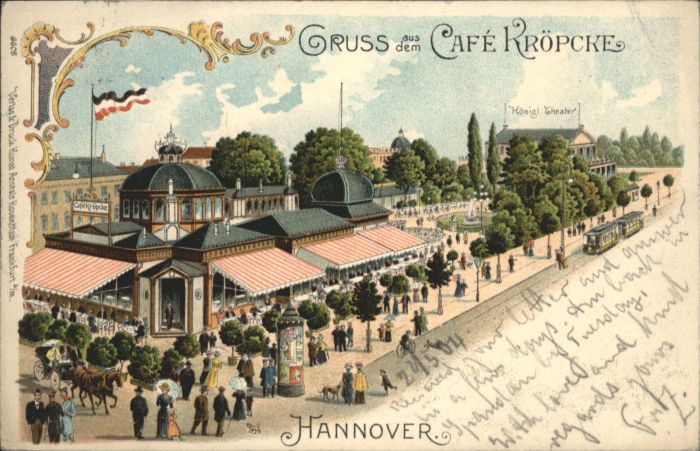 Hannover Cafe Kröpcke Strassenbahn