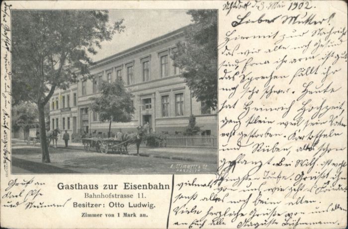 Hannover Gasthaus Eisenbahn Kutsche