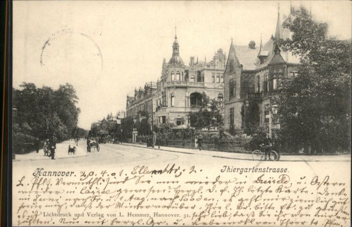 Hannover Thiergartenstrasse Hund Fahrrad