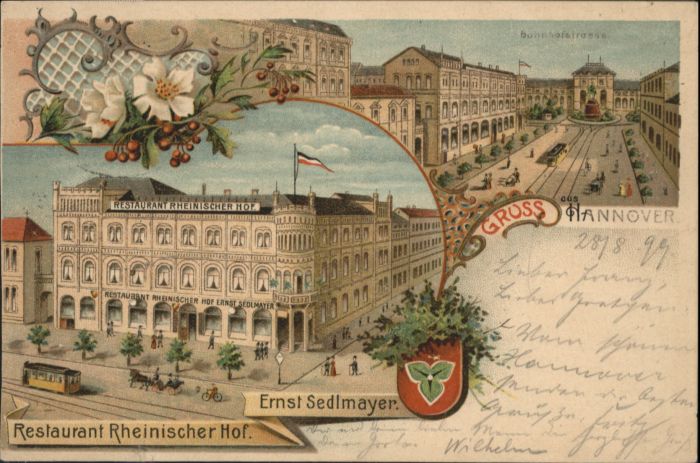 Hannover Bahnhofstrasse Restaurant Rheinischer H