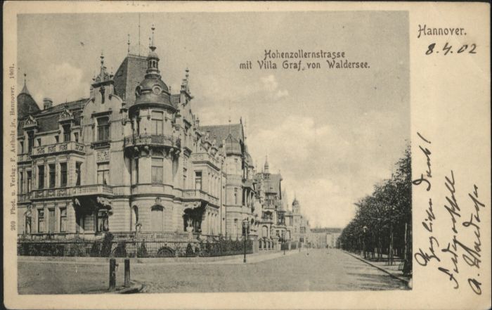 Hannover Hohenzollernstrasse Villa Graf von Wald