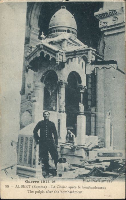 Albert Somme Chaire apres le Bombardement