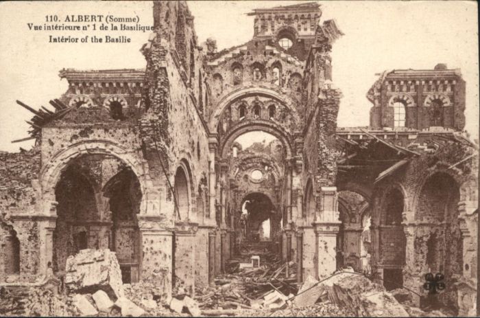 Albert Somme Basilique Ruines