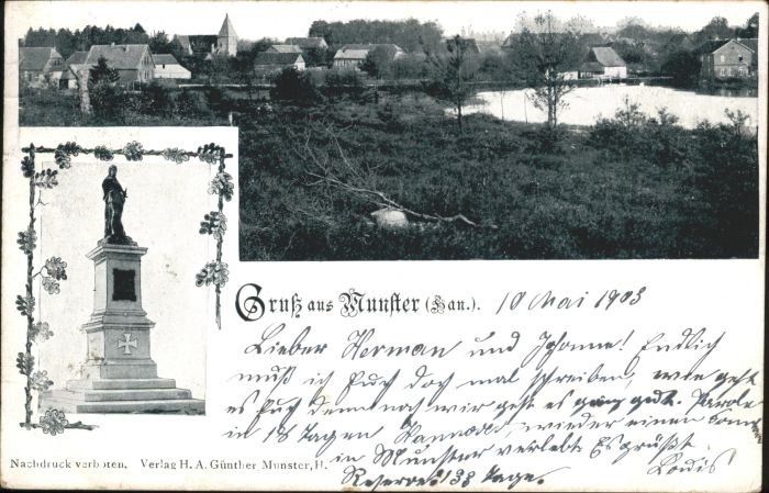 Munster Oertze Munster Hannover Denkmal