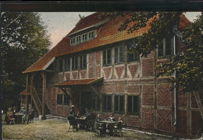 Wilsede Lueneburger Heide Wilsede Gasthof zum Heidemuseum