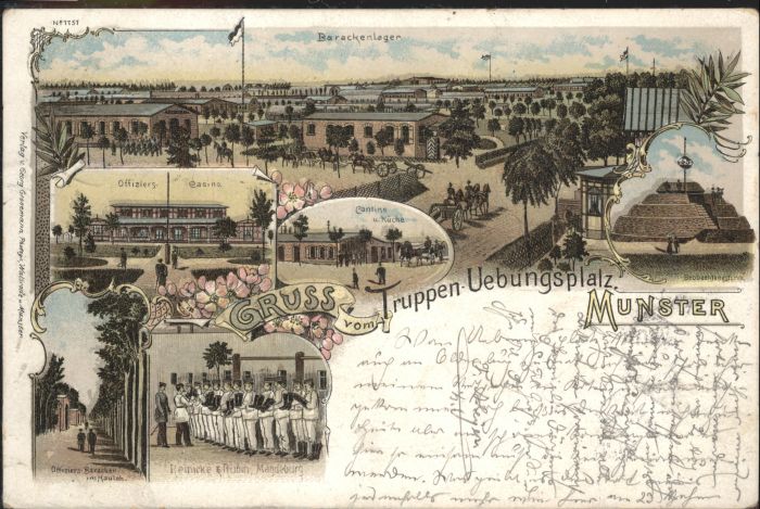 Munster Oertze Munster Truppenübungsplatz Litho