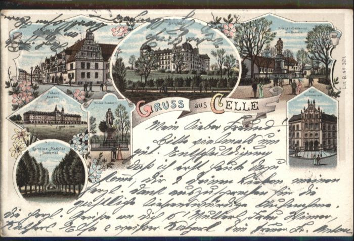 Celle Niedersachsen Celle Rathaus Schloss Schule Infanterie