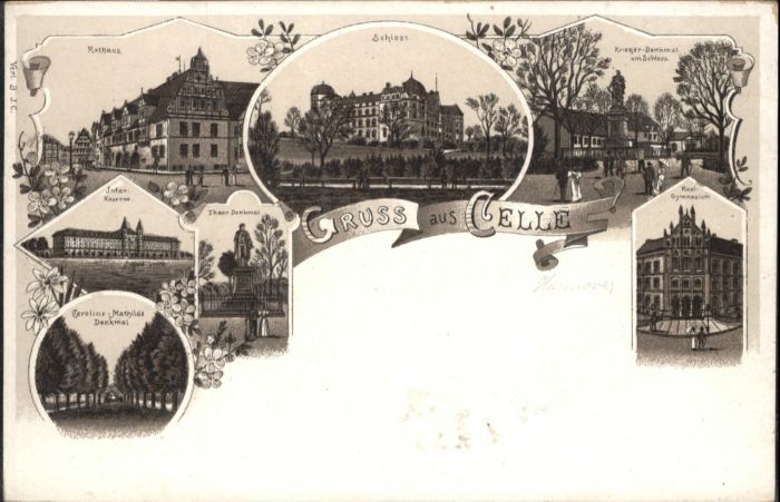 Celle Niedersachsen Celle Rathaus Schloss Infanterie Kasern