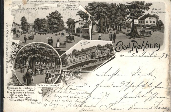 Bad Rehburg Concertplatz Poststrasse Hauptstrasse L