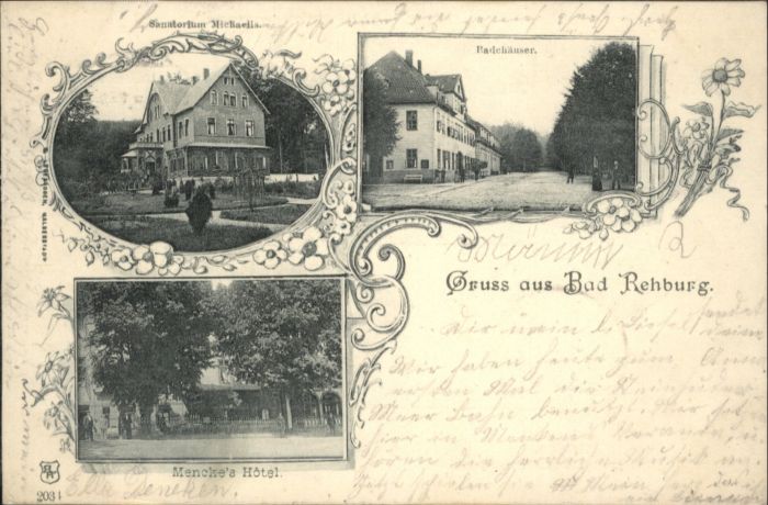 Bad Rehburg Sanatorium Michaelis Badehaus Mencke Ho