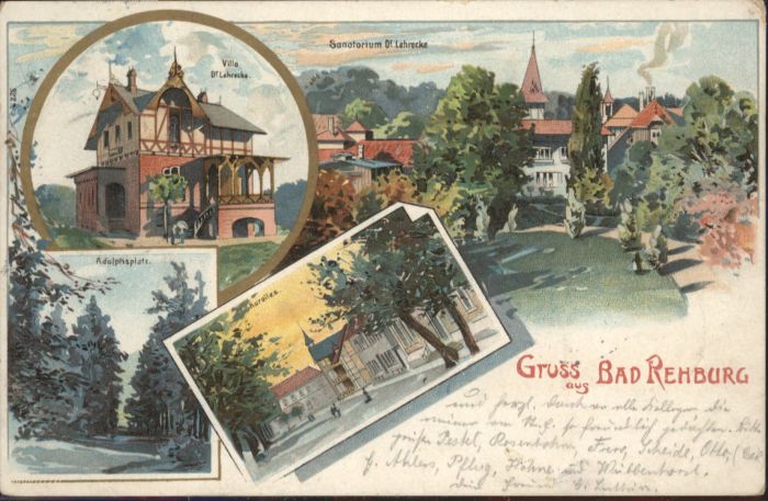 Bad Rehburg Sanatorium Dr. Lehrecke Villa Adolphspl