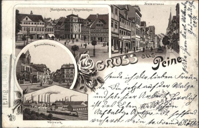 Peine Marktplatz Krieger Denkmal Breitestrass