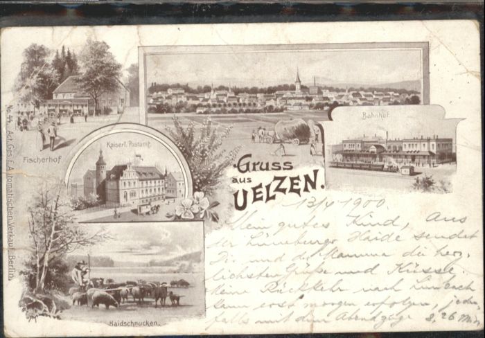 Uelzen Lueneburger Heide Uelzen Postamt Fischerhof Haidschnucken